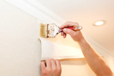 Pose de papier peint à Coudres — revêtements muraux et toiles de verre